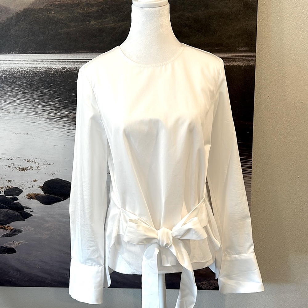 NWT Partow White Blouse size 4